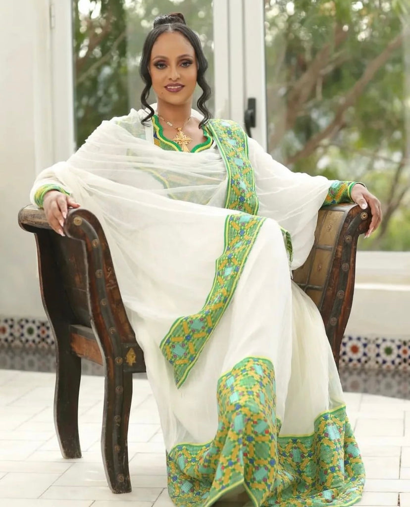 Green Lovers Habesha Dress Green Lovers Habesha Dress