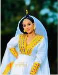 Yellow Dress | Habesha Kemis | Ethiopian Eritrean Dress