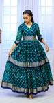 Slim Waist Solid Colored Chiffon Dress