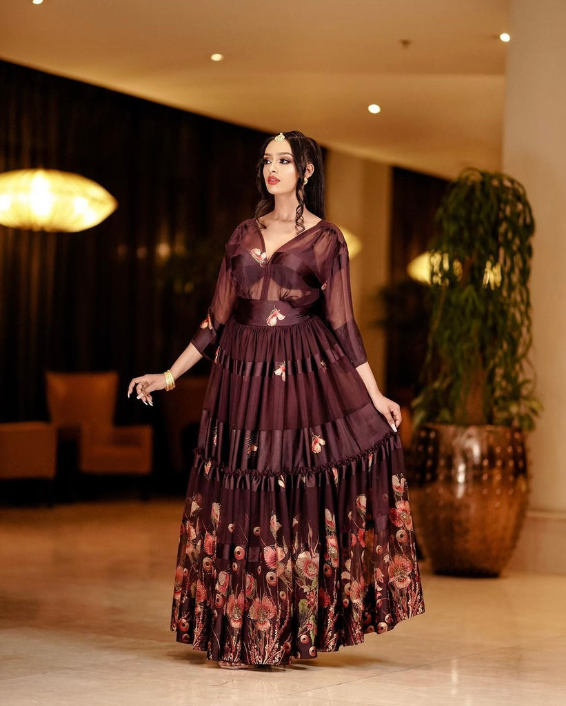 Floor-Length Chiffon Bridesmaid Dress ArifTibeb Floor-Length Chiffon Bridesmaid Dress ArifTibeb